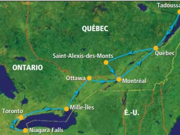 Canada / Québec et Ontario / Autocar / L'Est canadien