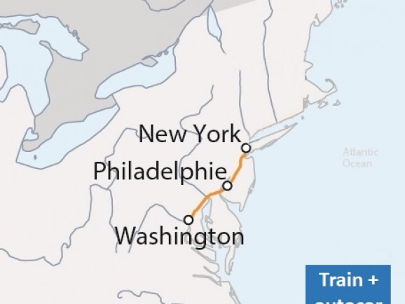Usa / Nord Est / Citytrips / New York, Philadelphie & Washington / train + autocar (2022)