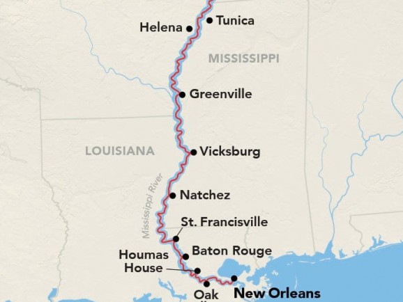 Usa / Sud / Croisières / Croisière Mississippi entre La Nouvelle Orléans & Memphis